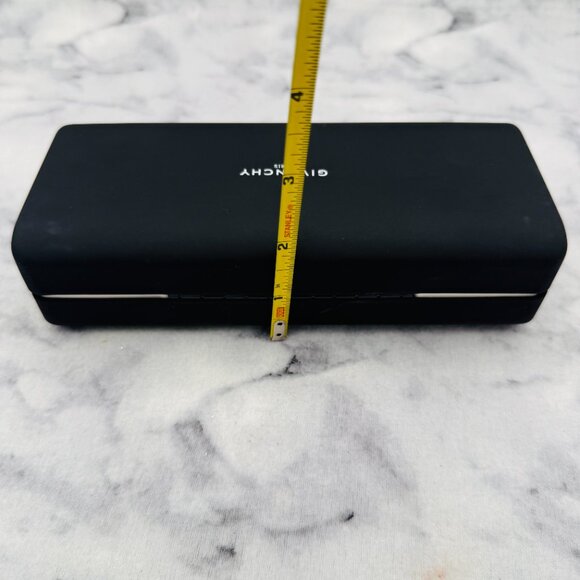 Givenchy Sunglasses Eyeglasses Case, Black Hard Clamshell ,White Trim - Picture 6 of 9
